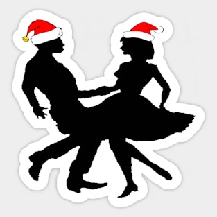 SD Xmas 1 BLK Sticker